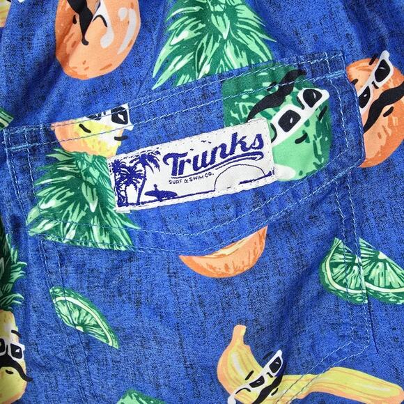 Trunks Surf & Swim Co. Swim Trunks Graphic Print Pool Beach Shorts Swimwear L - Picture 4 of 13
